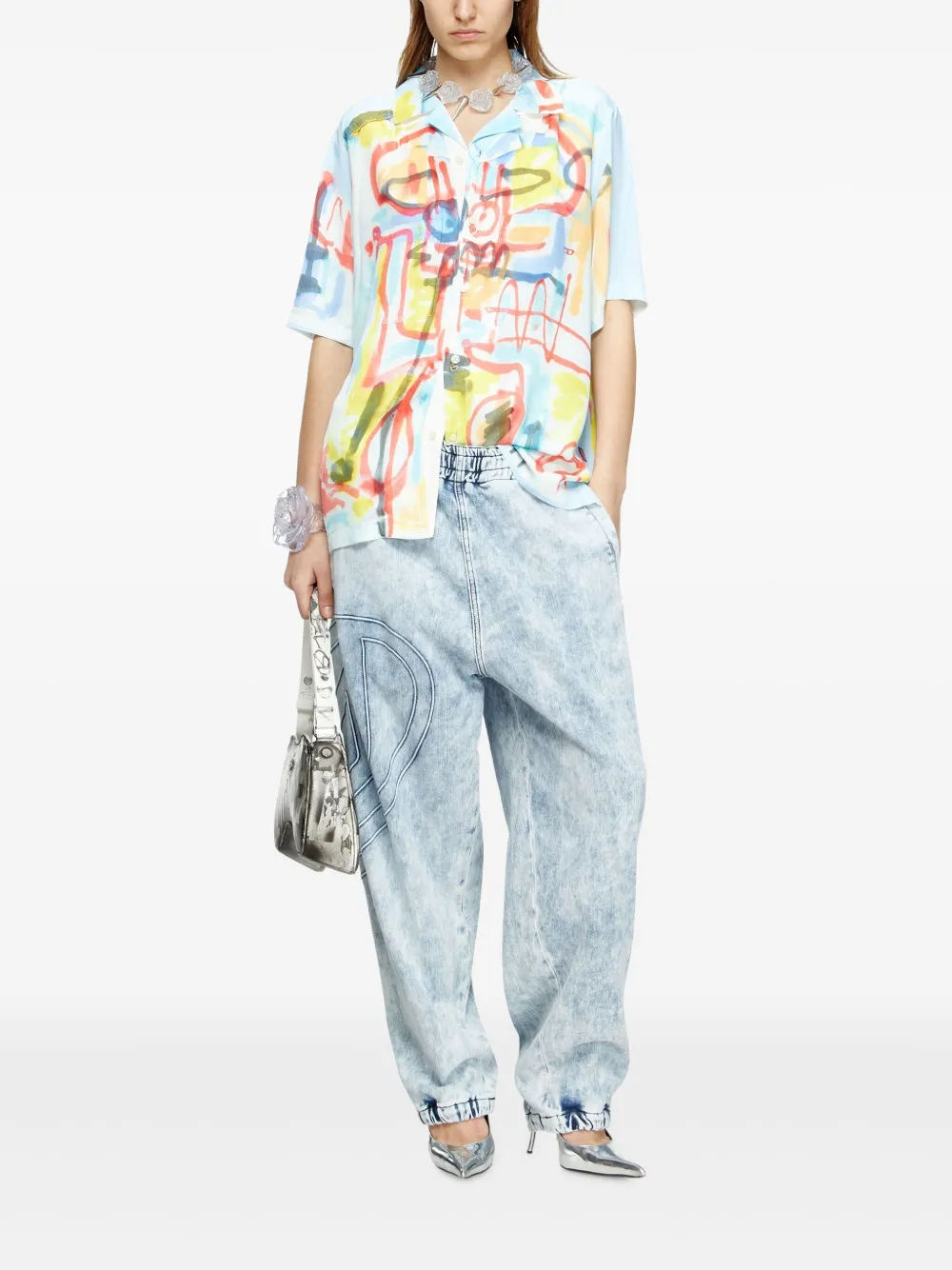 Diesel Street Art Capsule shirt Blauw