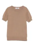 MSGM Kids cotton T-shirt - Brown