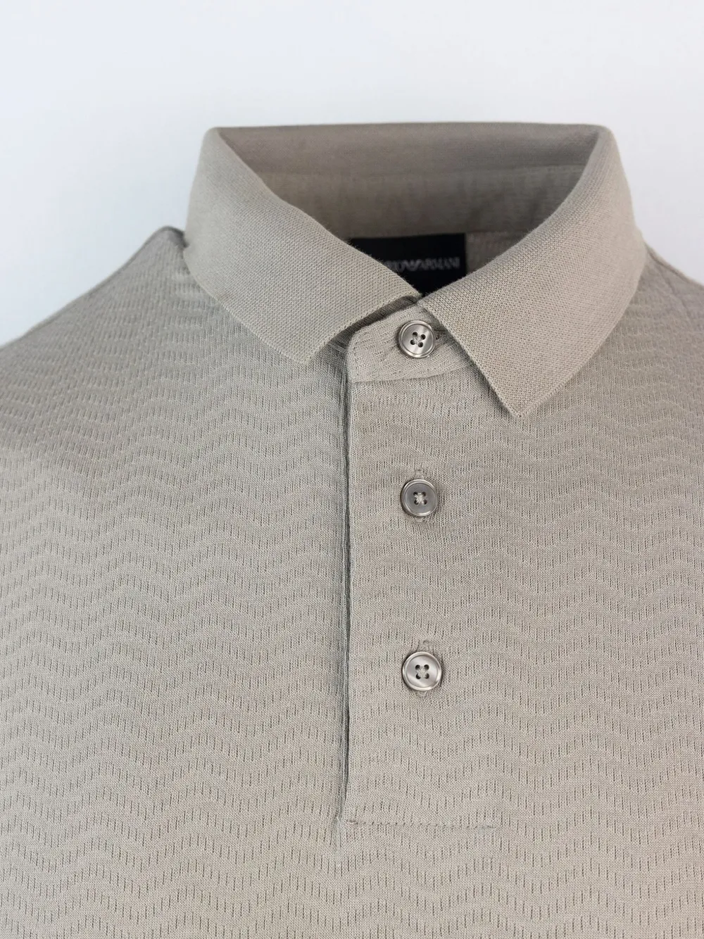Emporio Armani Poloshirt met logo Beige