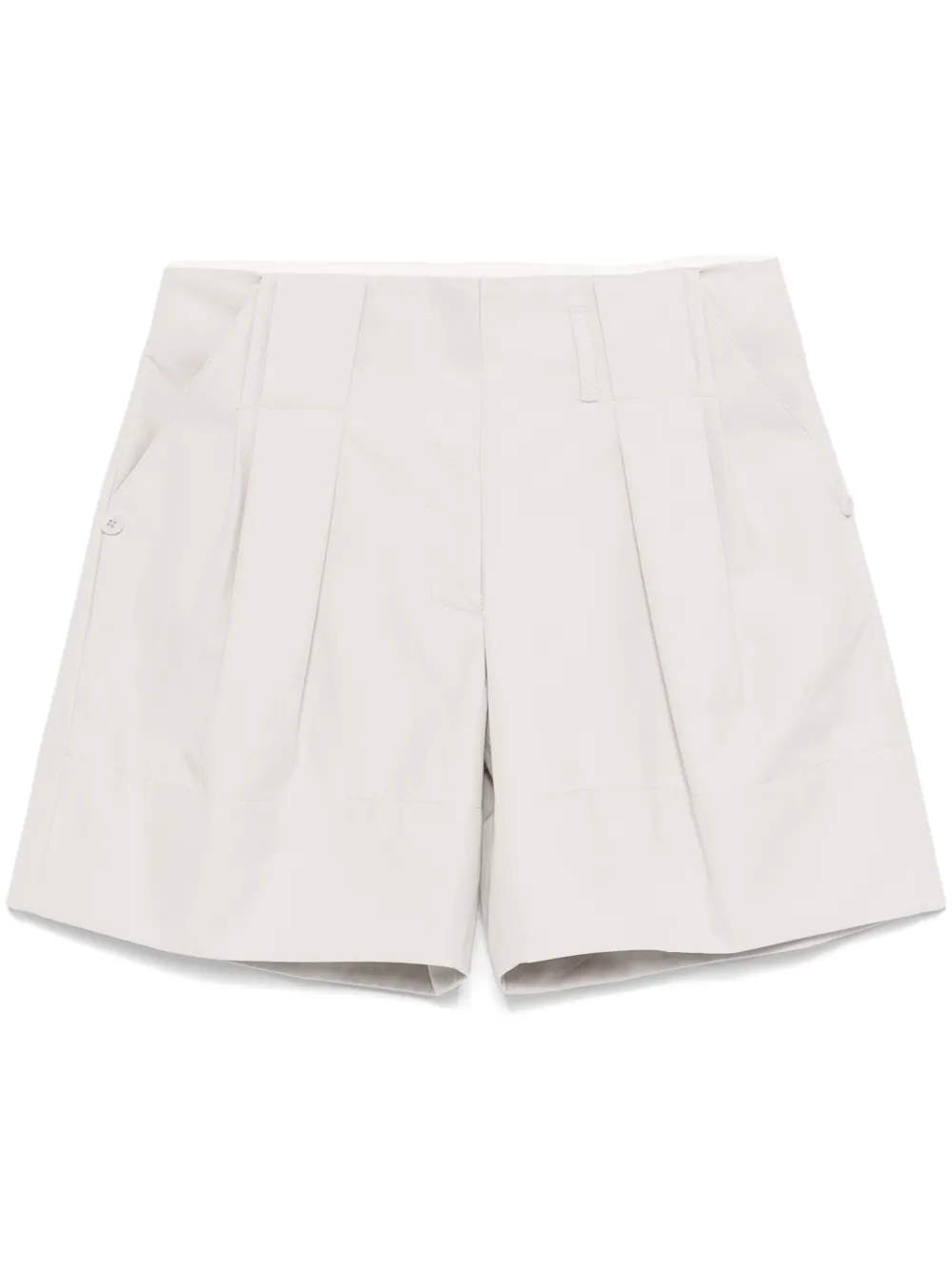 pleated shorts