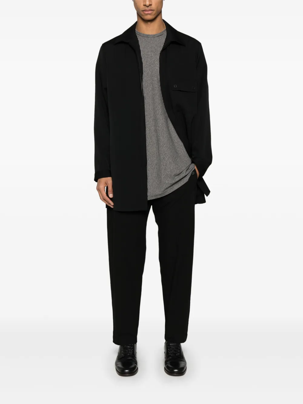 Yohji Yamamoto ^ toelopende pijpen - Zwart