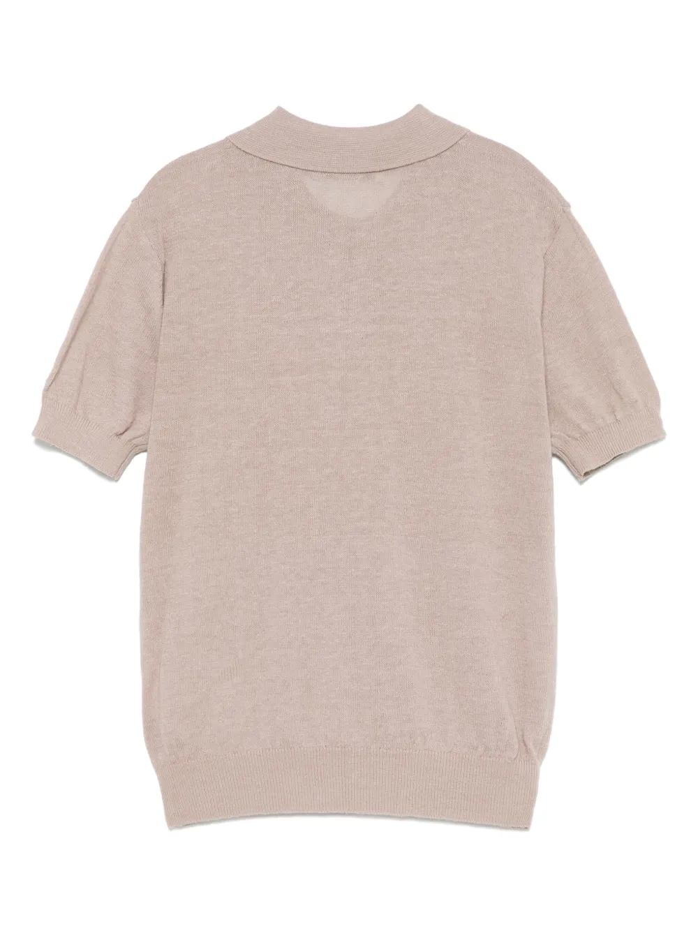 MSGM Kids Fijngebreid poloshirt Grijs
