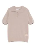 MSGM Kids fine-knit polo shirt - Grey