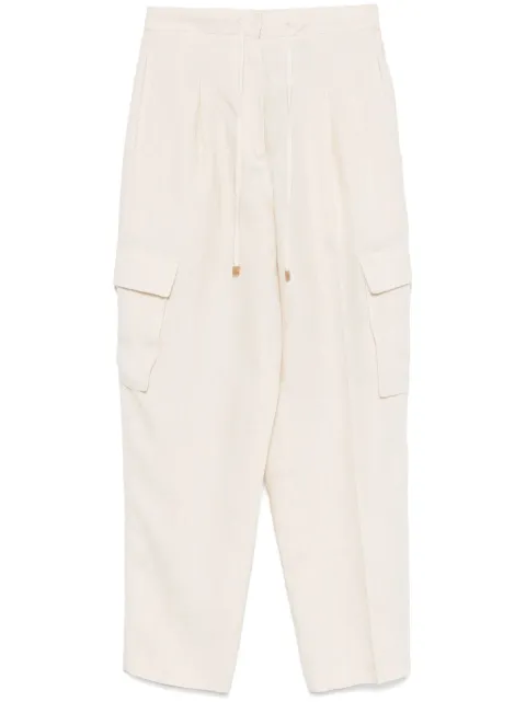 Le Tricot Perugia linen cargo pants
