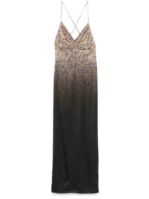 Nº21 robe longue à fleurs - Noir - Nº21 - Modalova