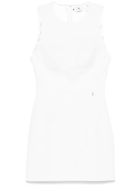 Elisabetta Franchi floral-charm crepe mini dress