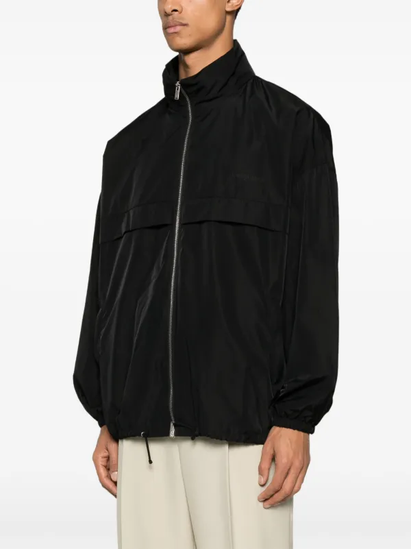 Saint Laurent logo-print Jacket | Black | FARFETCH