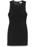 Elisabetta Franchi floral-charm crepe mini dress - Black