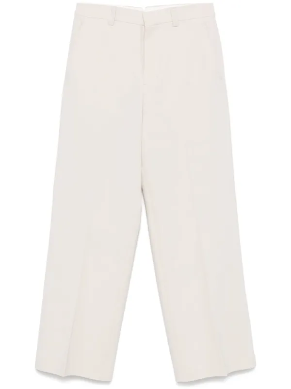 Ami Paris Tailored Trousers in Neutrals