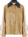 Jil Sander coated linen jacket - Brown