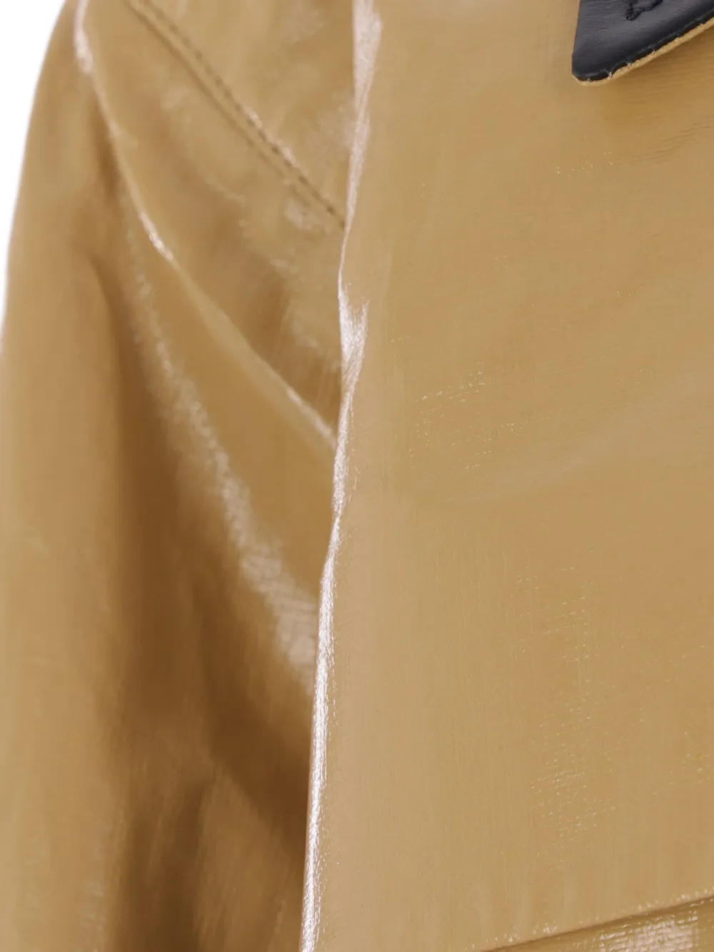 Jil Sander Gecoate linnen jack Bruin