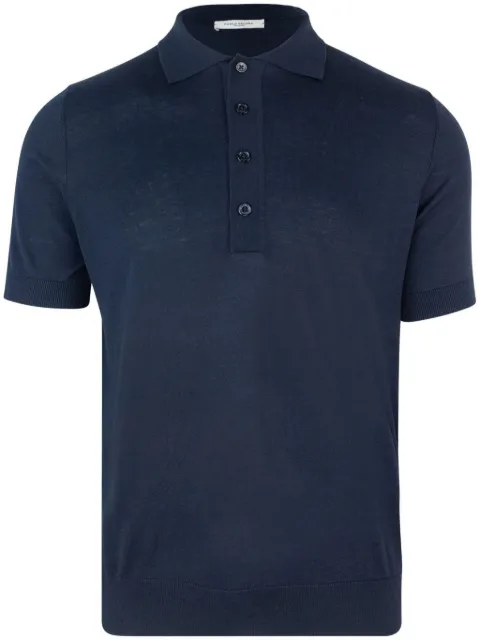 Paolo Pecora playera tipo polo de tejido fino