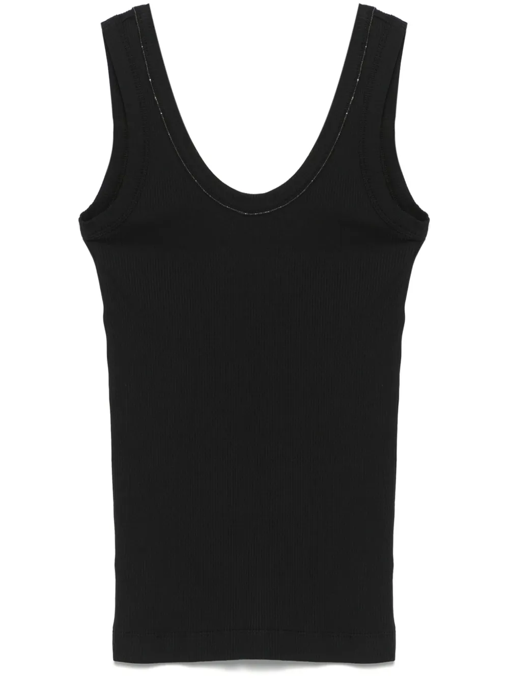 Brunello Cucinelli ribbed tank top | Black | Image 1