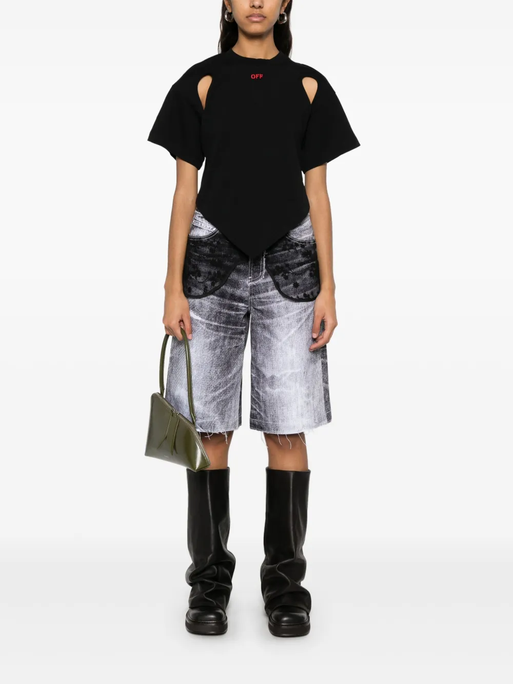 Off-White Bandana T-shirt - Zwart