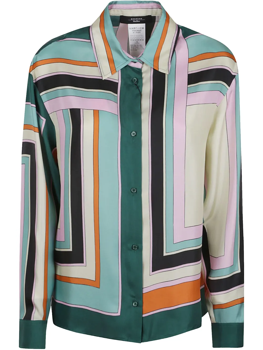 Weekend Max Mara camisa con estampado geométrico | verde | Image 1