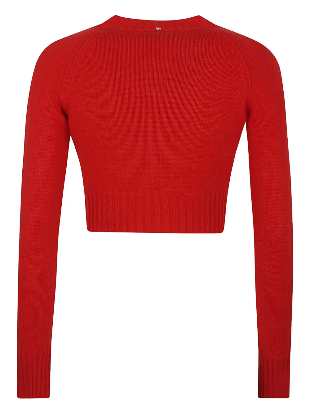 Sportmax cropped ribbed top - Rood