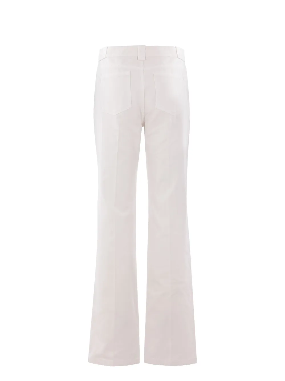 Chloé cotton straight-leg trousers - Wit