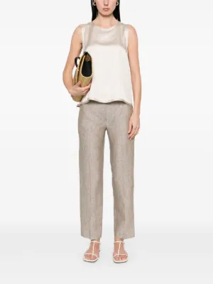 パンツ KAOS Women Straight Pants QP5CO004 1008 Beige kaos Straight-Leg Pants for Women - Shop on FARFETCH