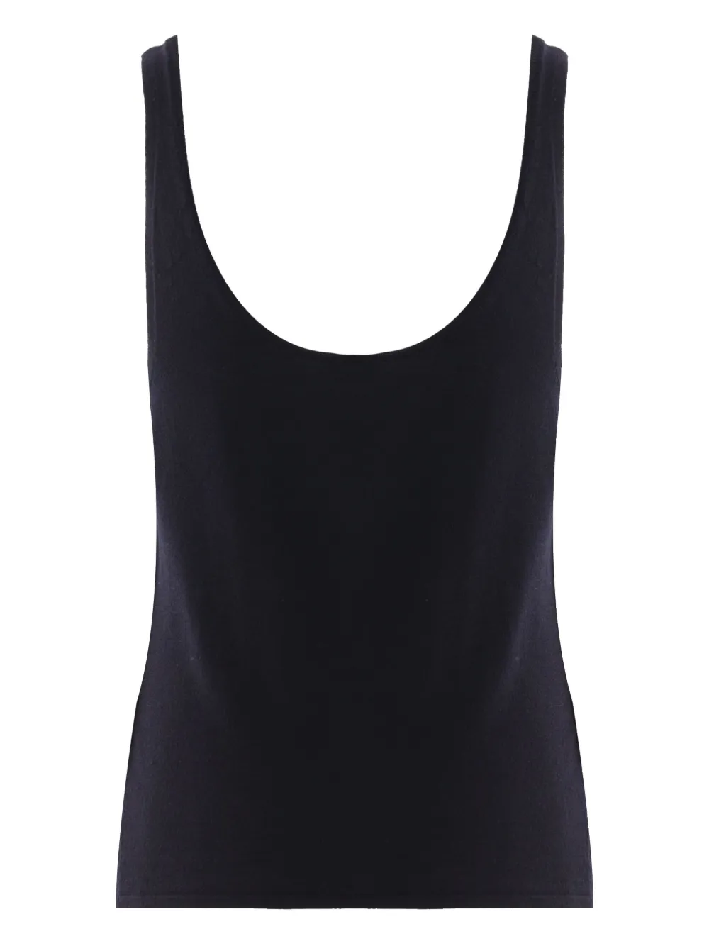 Saint Laurent scoop-neck tank top - Zwart