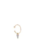 Rainbow K 14K yellow gold Peak diamond earring