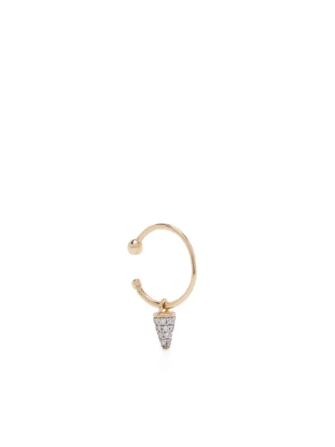 Rainbow K 14K yellow gold Peak diamond earring
