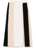 MRZ panelled midi skirt - Neutrals