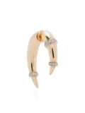 Rainbow K 14K yellow gold Horn diamond single earring