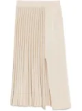 MRZ plissé midi skirt - Neutrals