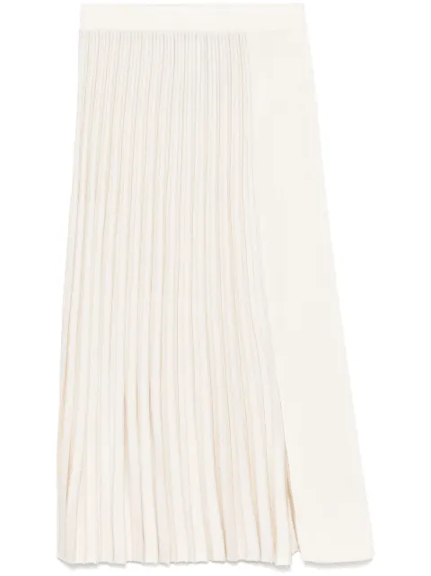 MRZ plissé midi skirt