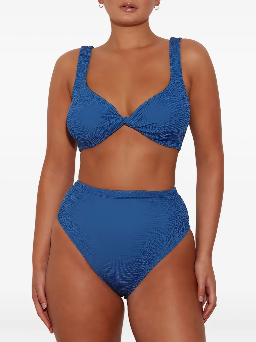 Hunza G Jamie knotted bikini Blauw