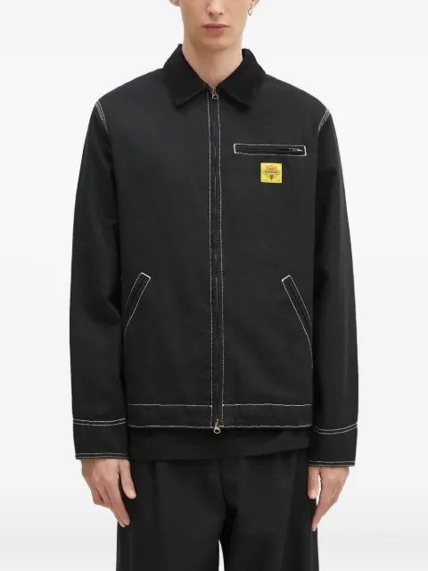 ICECREAM contrast-stitch corduroy-collar jacket