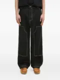 ICECREAM contrast-stitch jeans - Black
