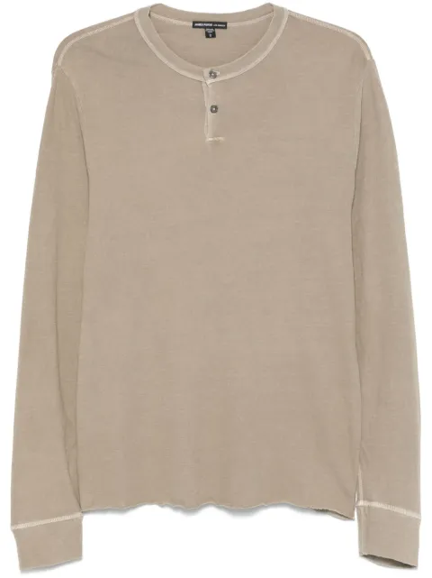 James Perse jersey Henley T-shirt