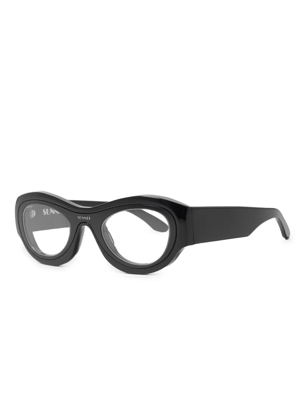 Sunnei geometric-frame glasses - Zwart