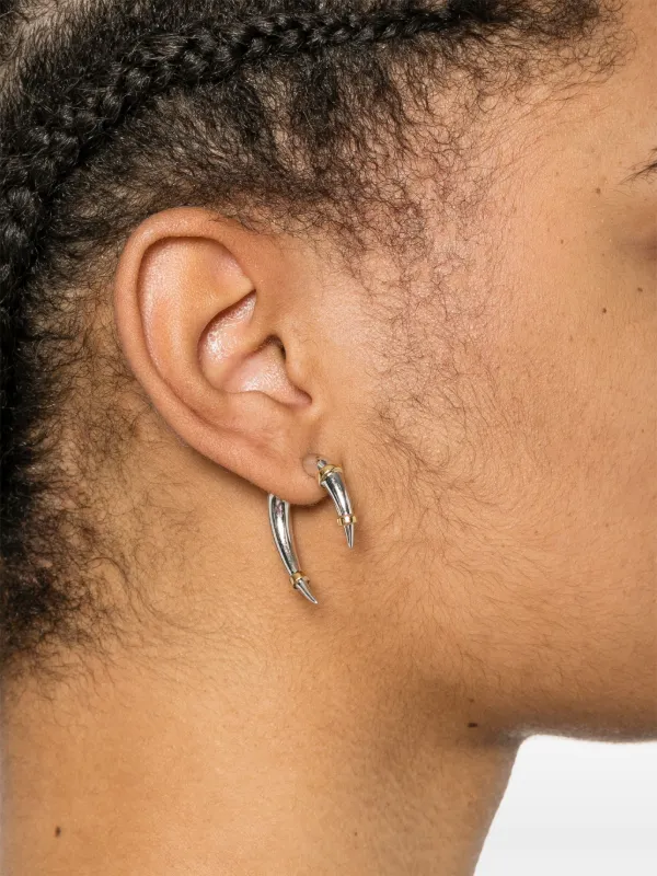 【関税込み】Rainbow K ゴールド Ball シングルピアス Rainbow K: ゴールド＆ホワイト Piercing Small シングルピアス