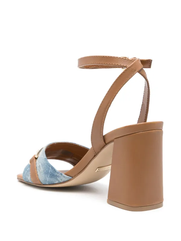 GUESS USA 80mm Grato Sandals | Brown | FARFETCH