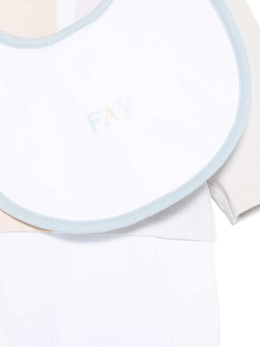 Fay Kids Babypakje met logoprint Wit