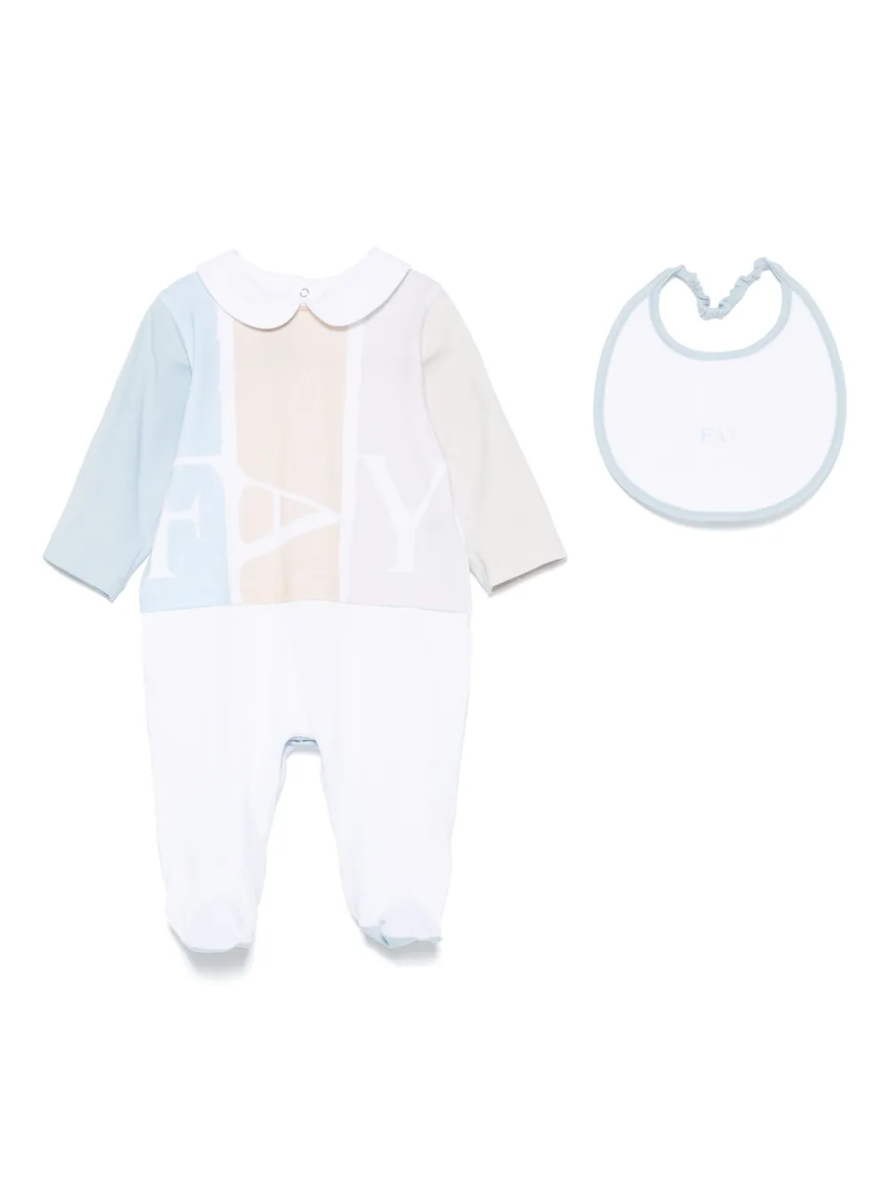 Fay Kids Babypakje met logoprint Wit