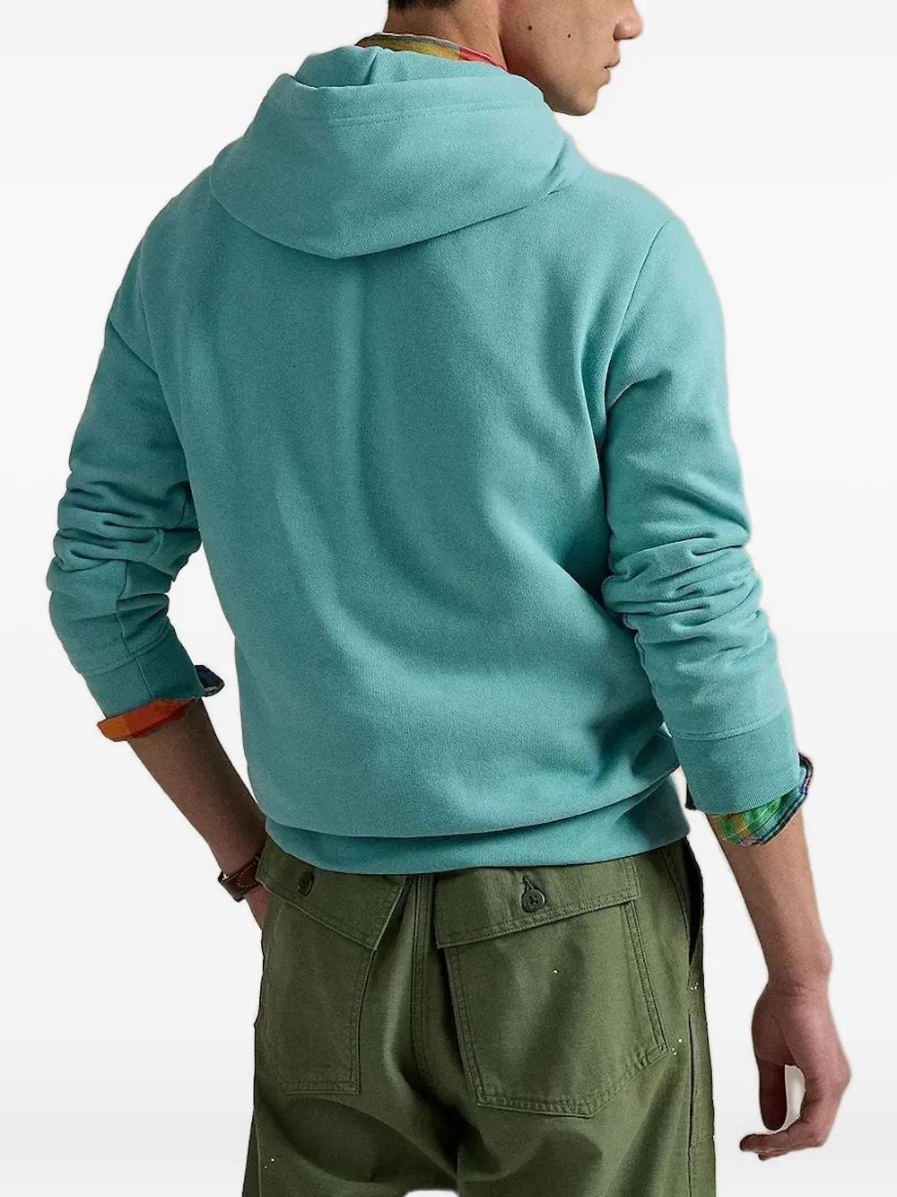 Polo Ralph Lauren logo-applique hoodie Blauw