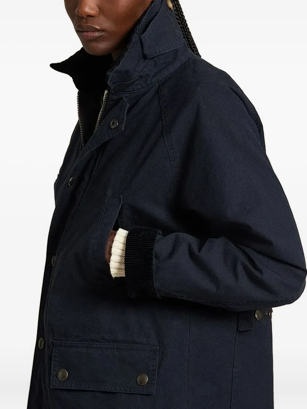 Polo Ralph Lauren Jas met ribfluwelen kraag Blauw