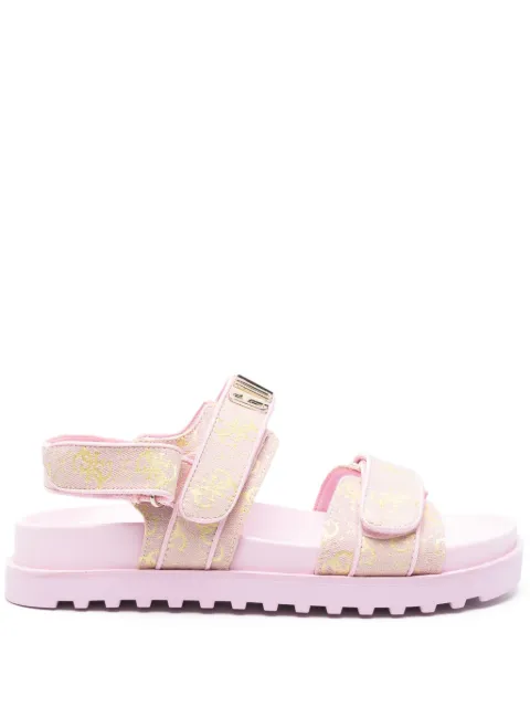 GUESS USA sandalias con monograma en jacquard