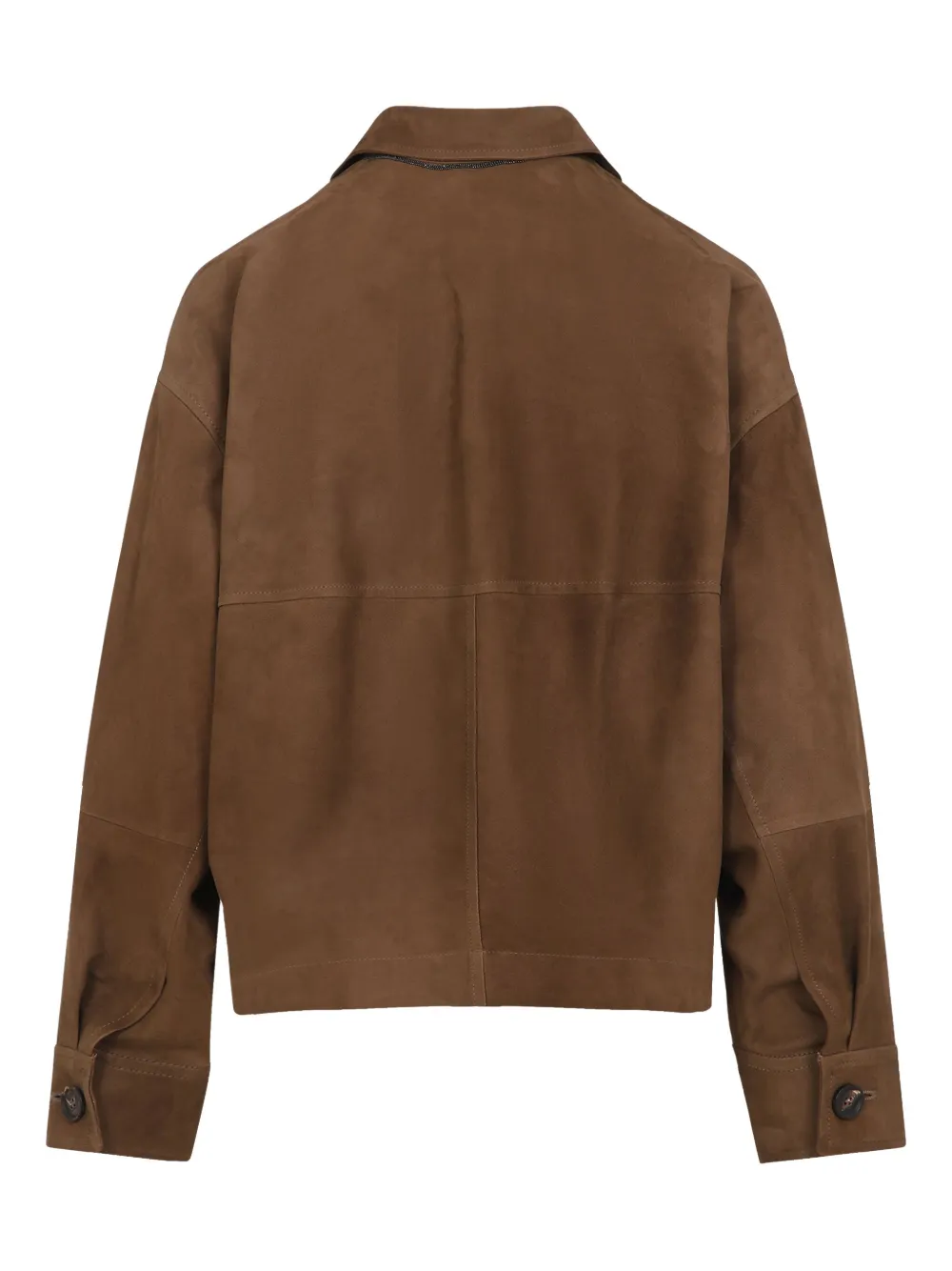 Brunello Cucinelli suede jacket - Bruin