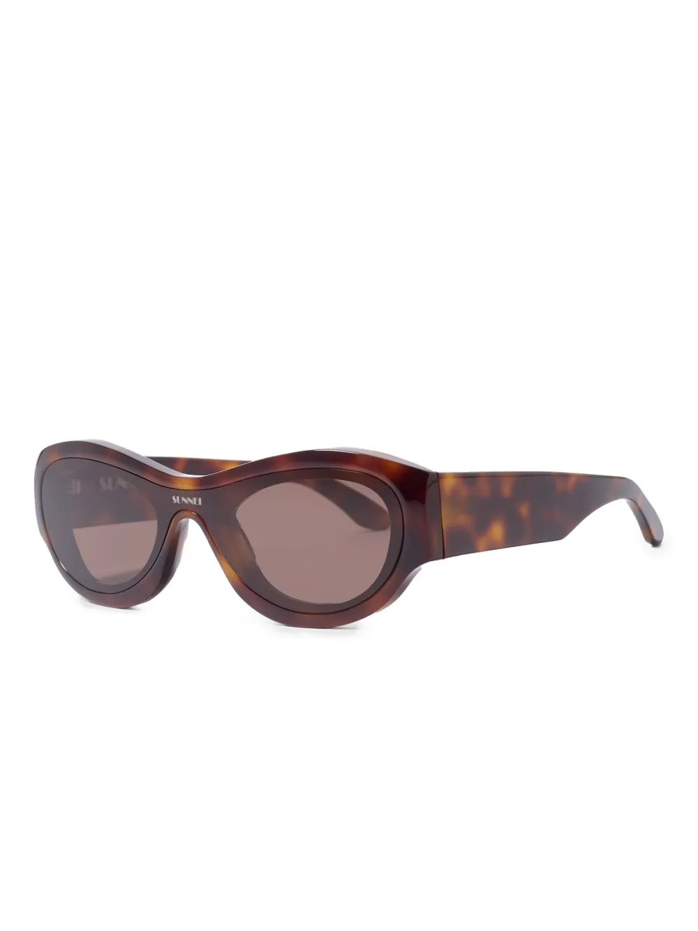 Sunnei geometric-frame sunglasses - Bruin