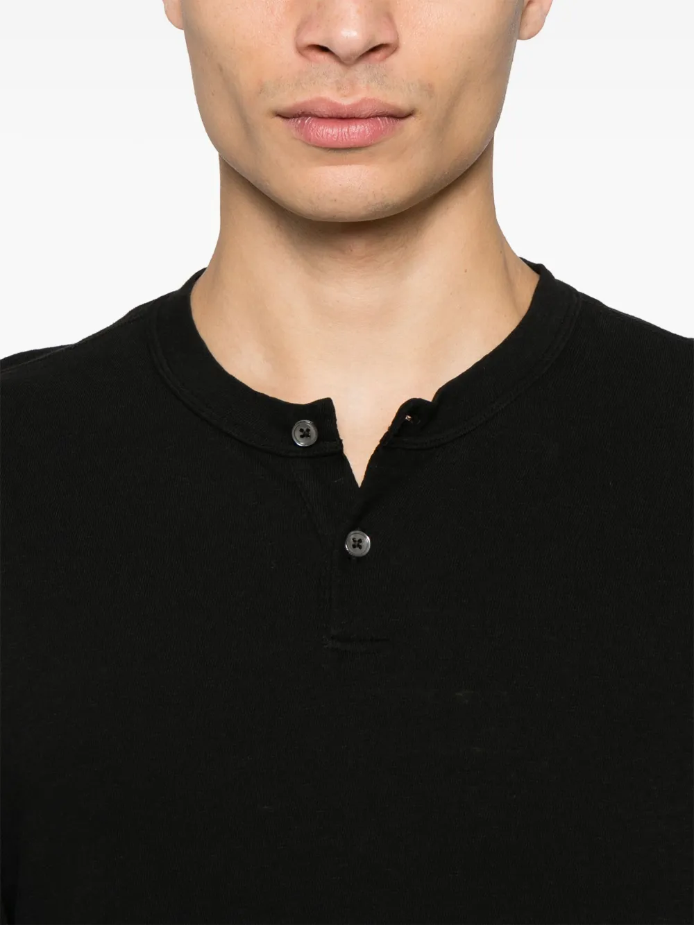 JAMES PERSE JERSEY HENLEY T-SHIRT 