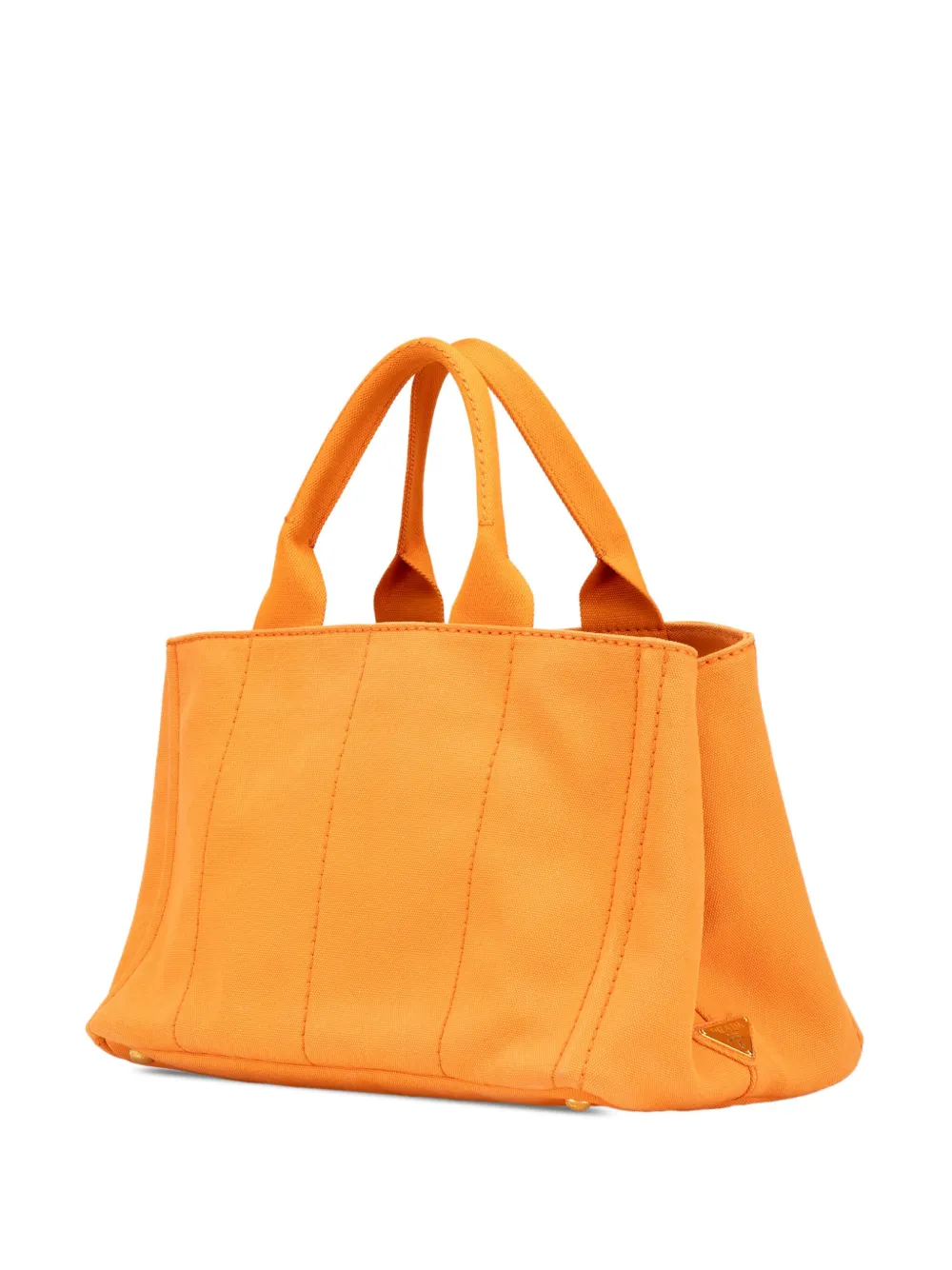 Prada Pre-Owned 2000-2024 Canapa canvas boekentas met logo - Oranje