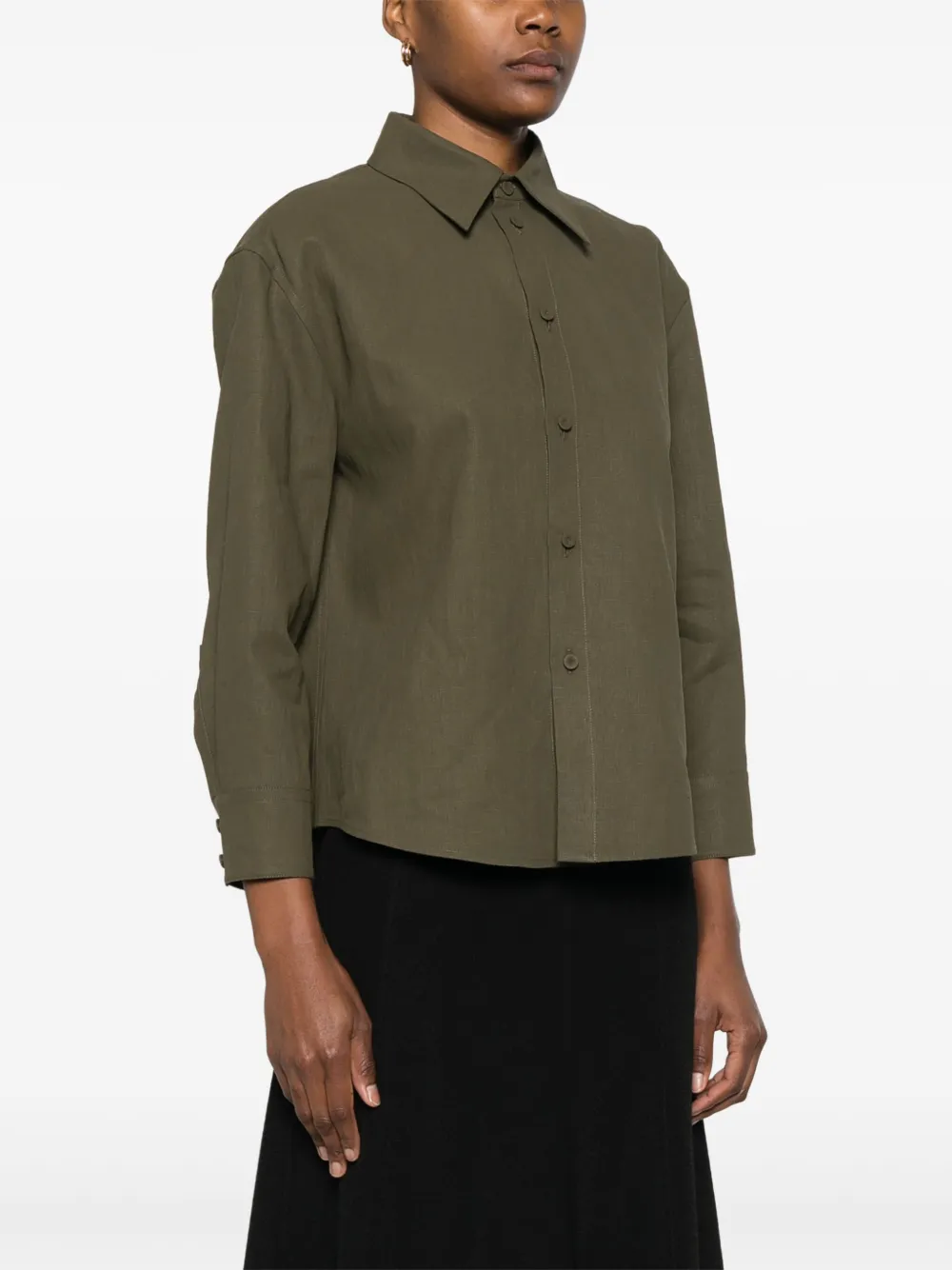 Jil Sander Linnen blouse Groen
