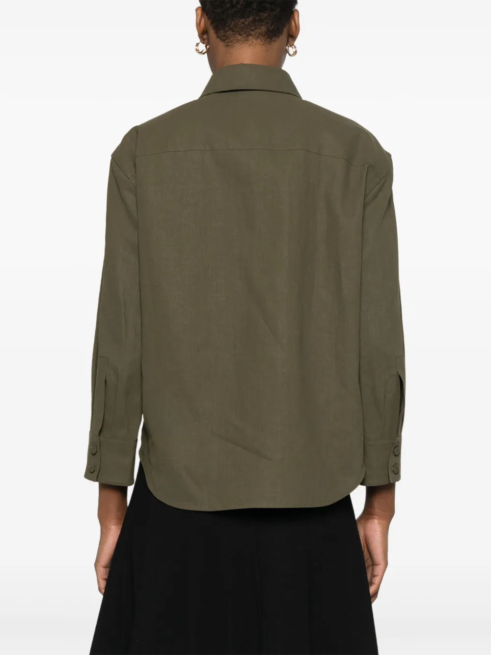 Jil Sander Linnen blouse Groen