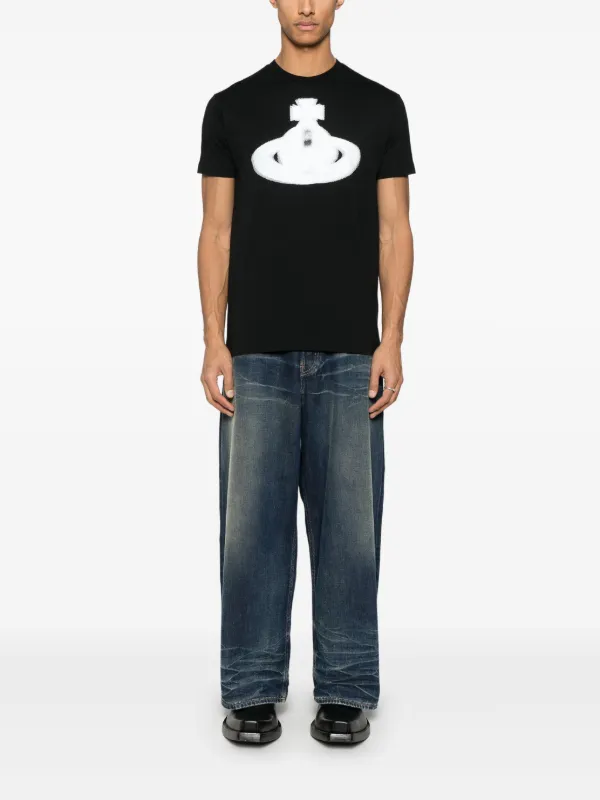 Vivienne Westwood Camiseta Halftone Orb | Preto | FARFETCH BR