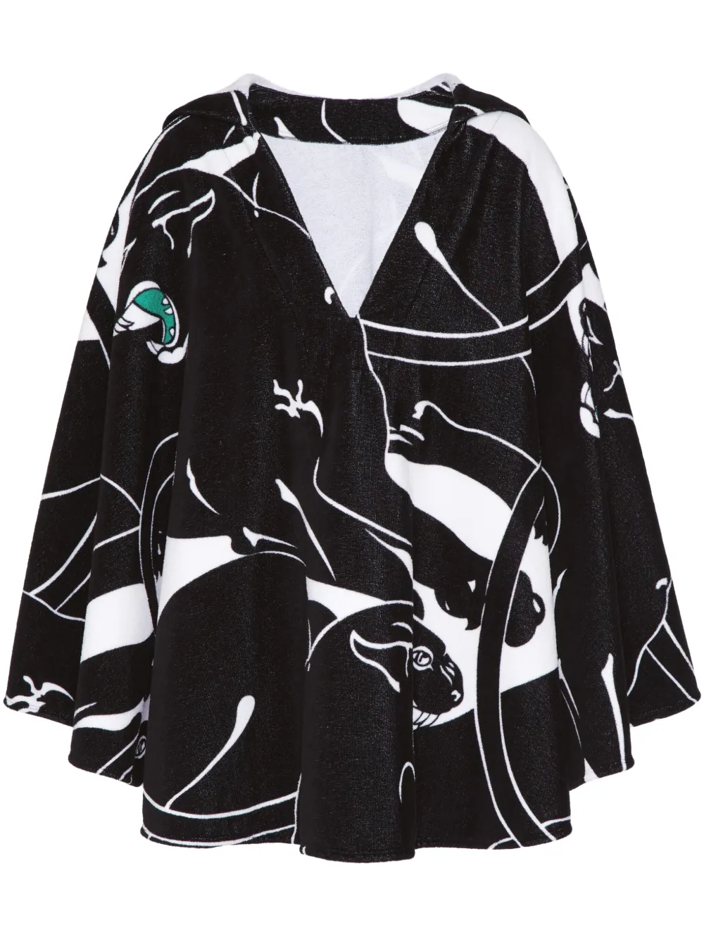 Valentino Garavani Tuniek met panterprint Zwart