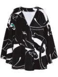Valentino Garavani panther-print tunic - Black